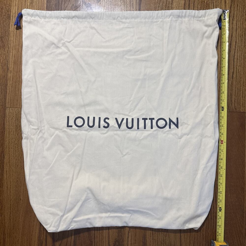 Louis Vuitton XL Drawstring Dust Bag Approximately 26 X 24 X 7.5 INCH